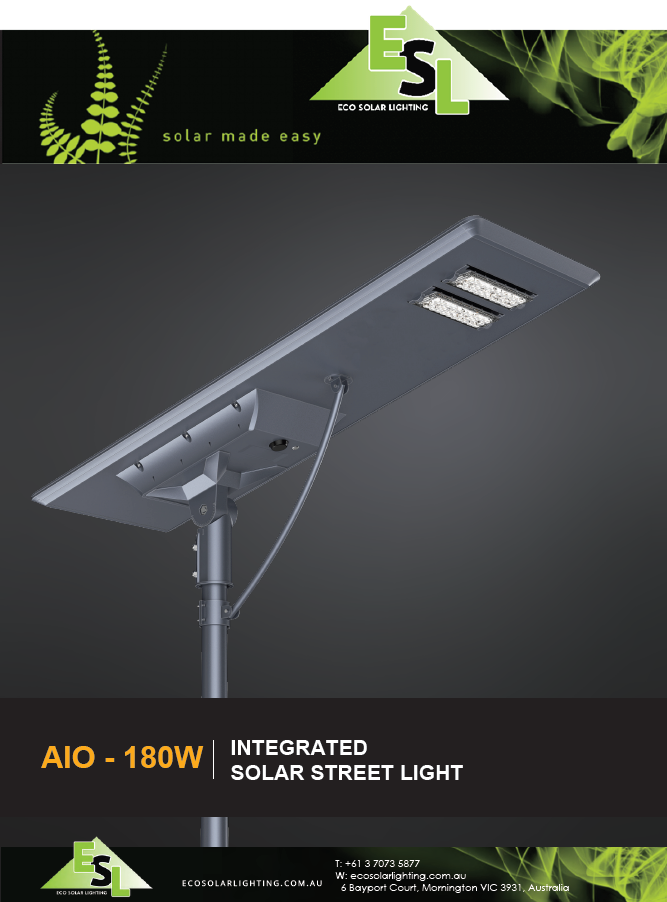 Modern Design | Adjustable LED Module AIO - 180W High Power LED Street Light