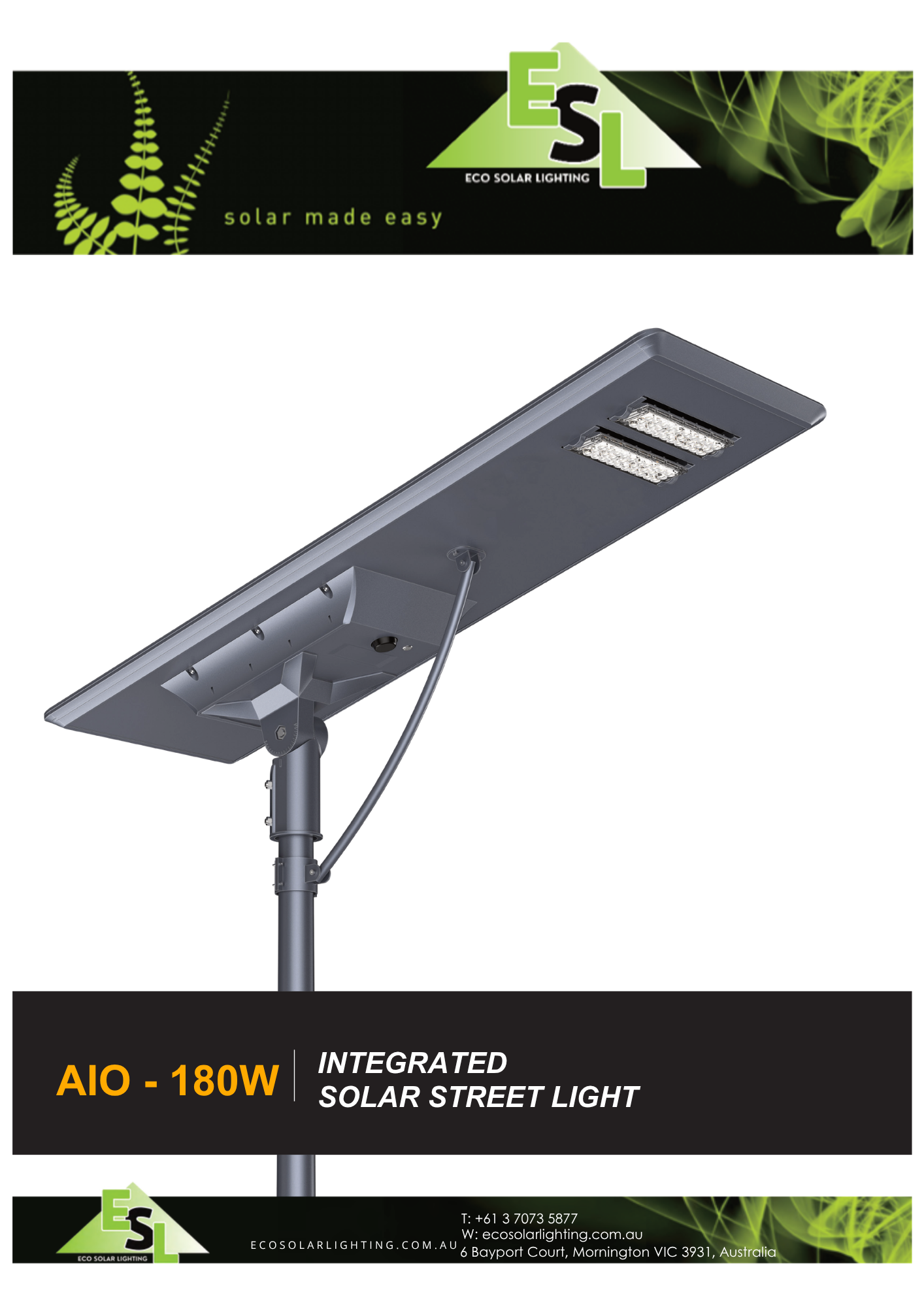 Integrated Solar Street Light Brochure