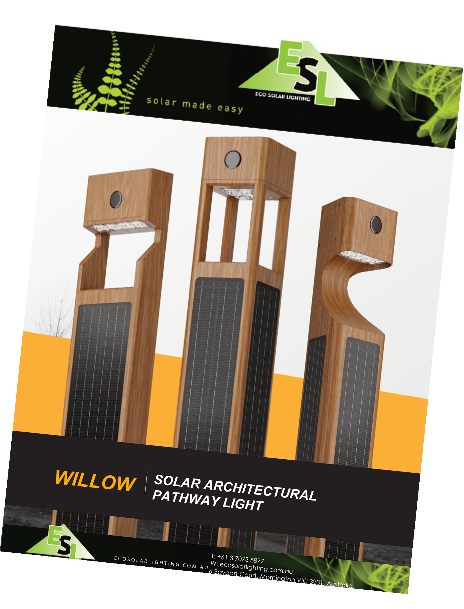 Willow Architectural Solar Pathway Lighting Catalogue